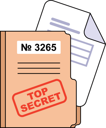 folder with classified documents. hold dirt in your hand. state secret.